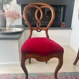 Lot de 2 chaises anciennes françaises – style Louis Philippe / Napoléon