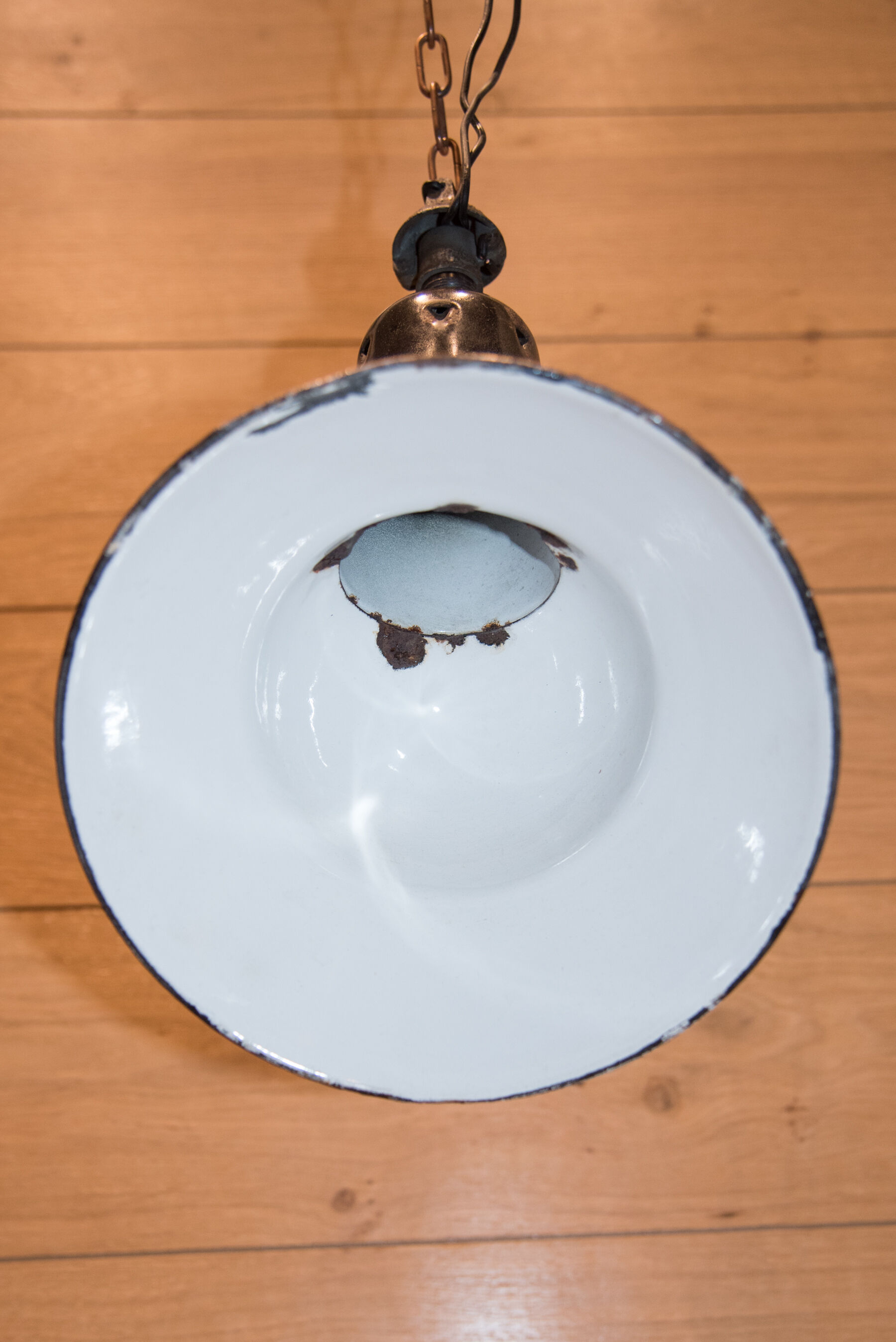 Black enamel sheet hanging 1950s