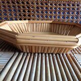 Octagonal bamboo basket