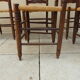 6 chairs straw and wood farmhouse old monastery