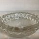 Large glass ashtray with frosted flowers.