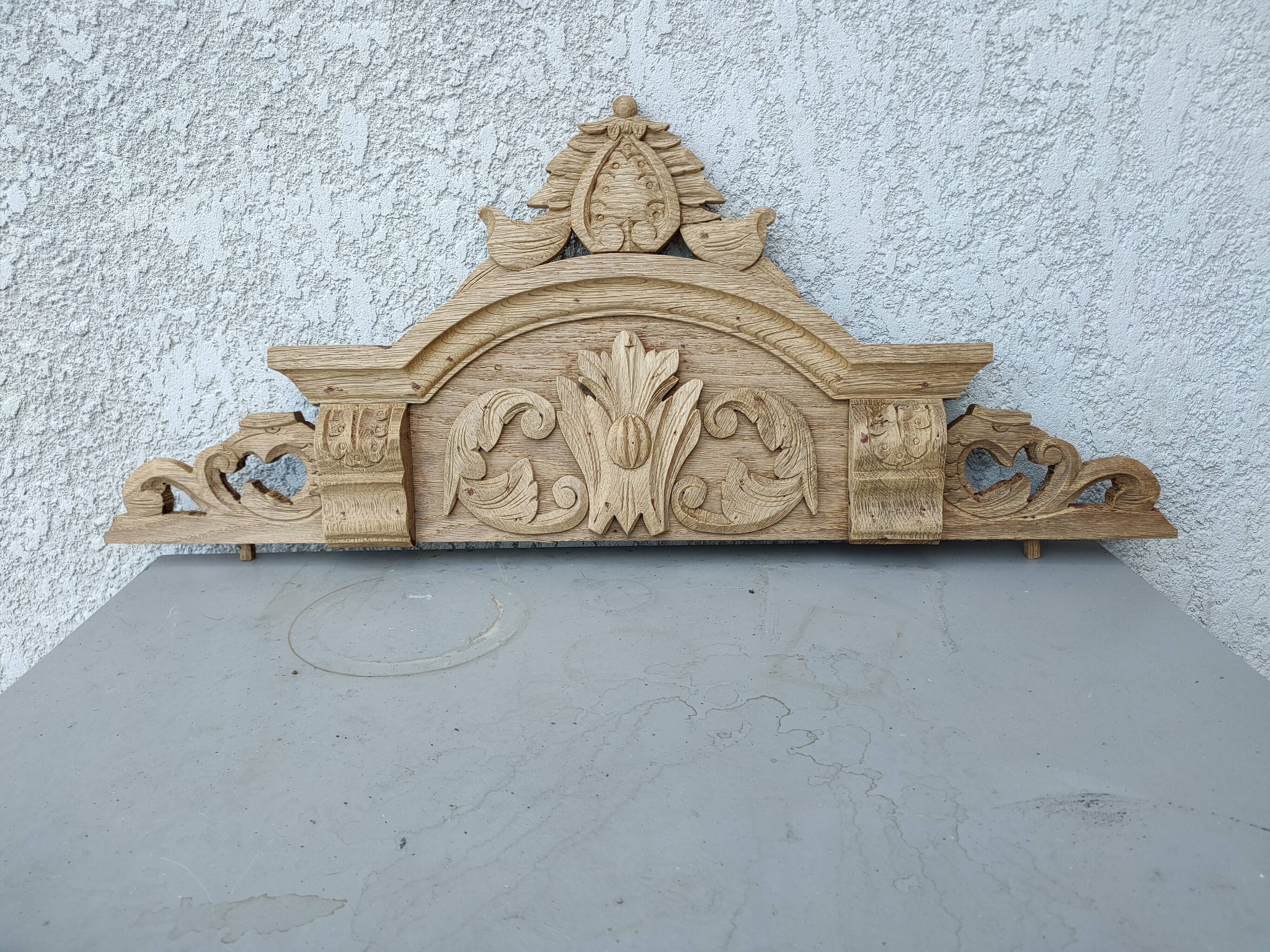 old oak pediment