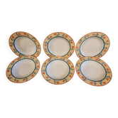 Lot de 6 assiettes creuses vintage - Collection Gallery