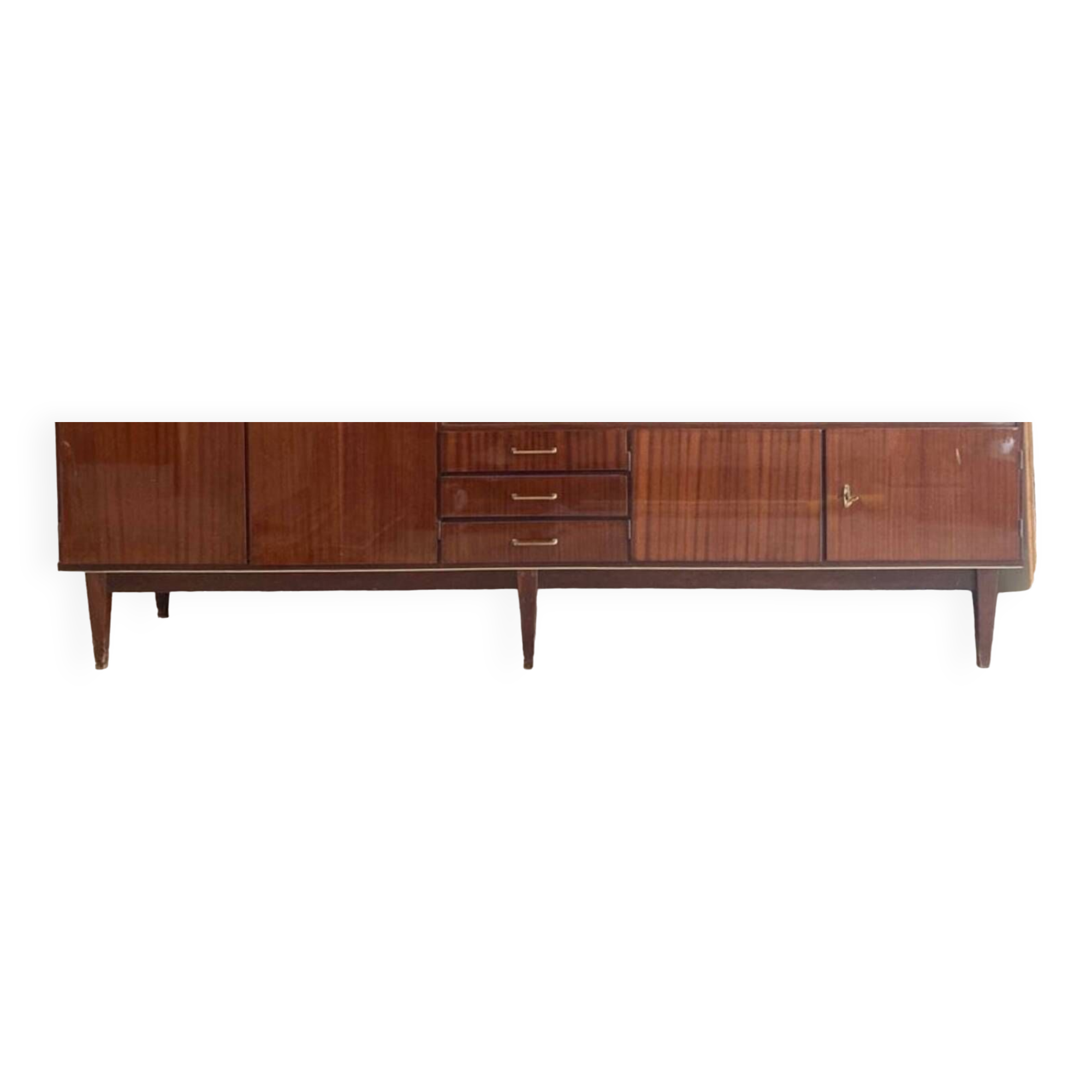 Vintage Scandinavian mahogany sideboard