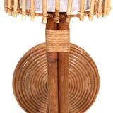 Pair of bamboo wall sconces