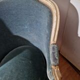 Armchairs bergère cabriolet style louis xv