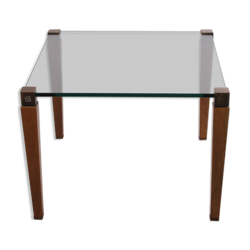 Peter Ghyczy salon table with wooden legs Model T 56/2