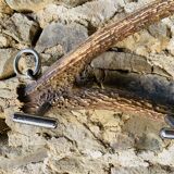 Deer antler coat rack 3 hooks