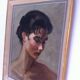 Portrait of a young woman by Maurice Leclercq, 1955,