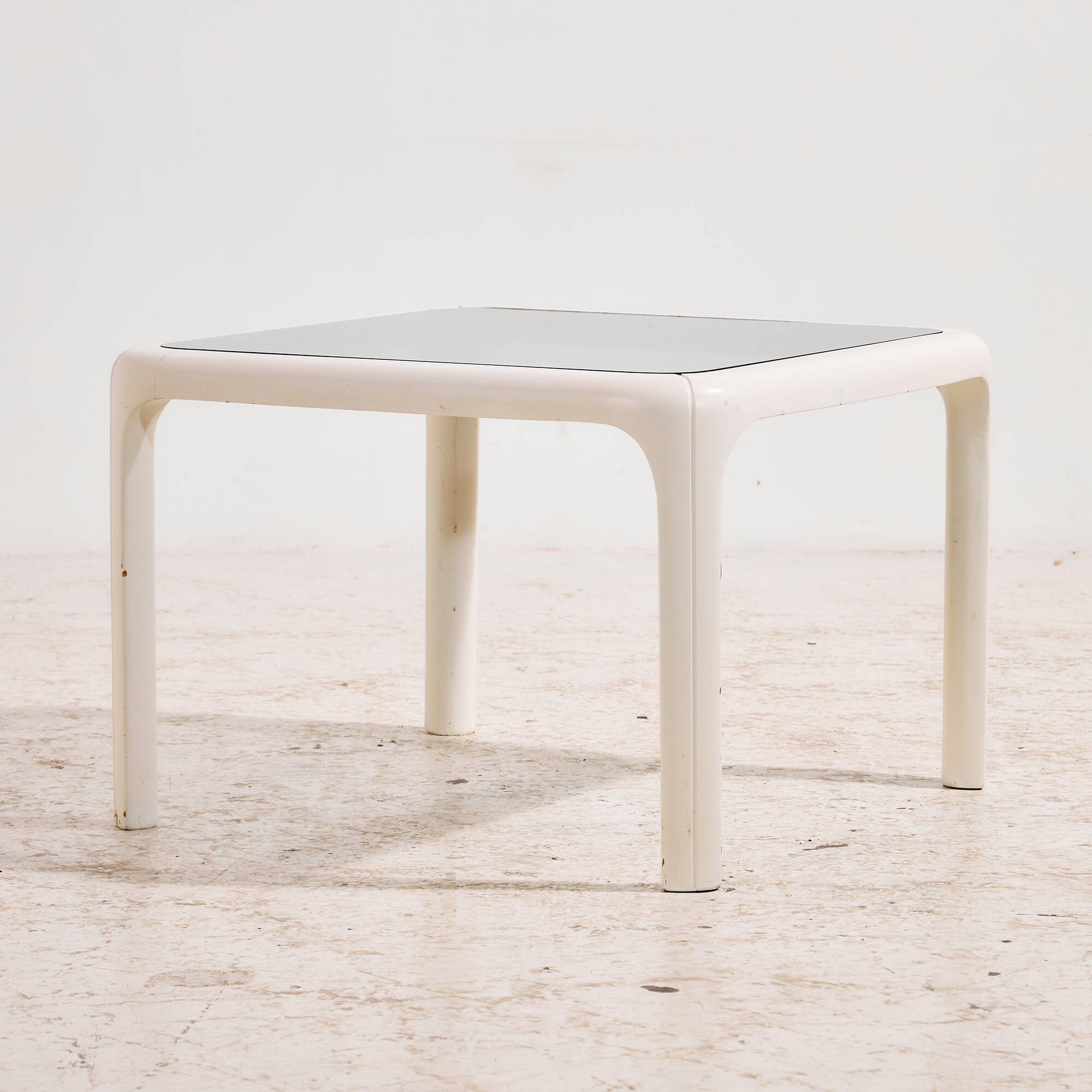 Wood and glass coffee table