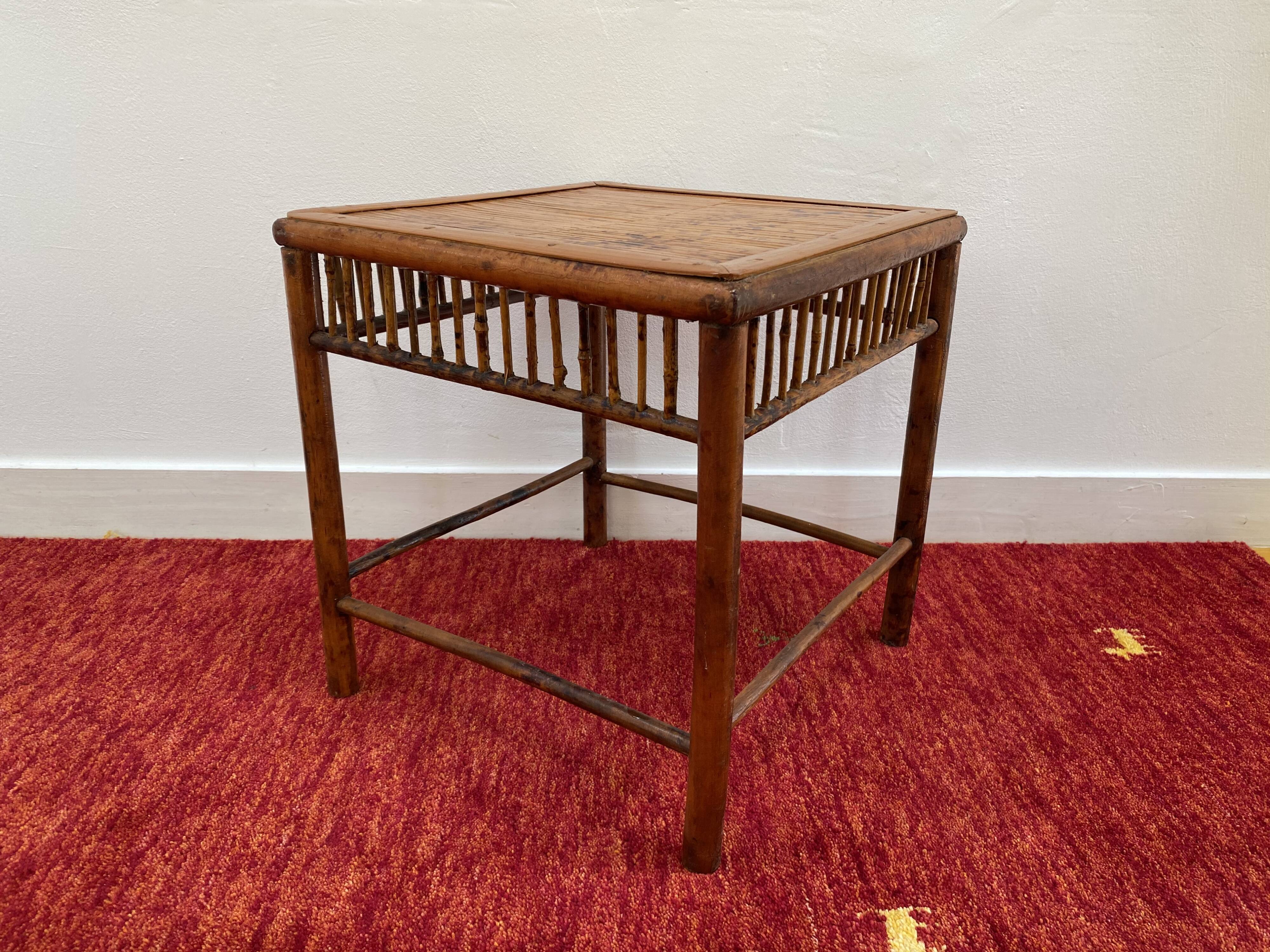 Vintage bamboo coffee table