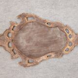 Venetian style weathered wooden mirror