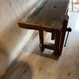 Old wooden workbench