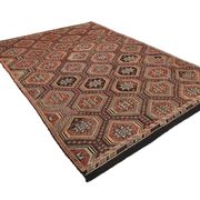Red & Burgundy Handmade Antique Kilim Rug, 218x320Cm