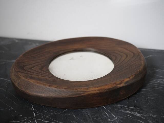 Free-form wooden mirror 1960