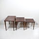 Scandinavian gigognes tables in rio rosewood, vintage