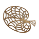 Brass leaf trivet