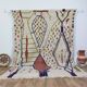 Handmade wool Berber rug 265x193cm
