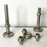 Set of 3 Stoff Candleholders 12 pieces