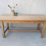 Solid wood farmhouse table