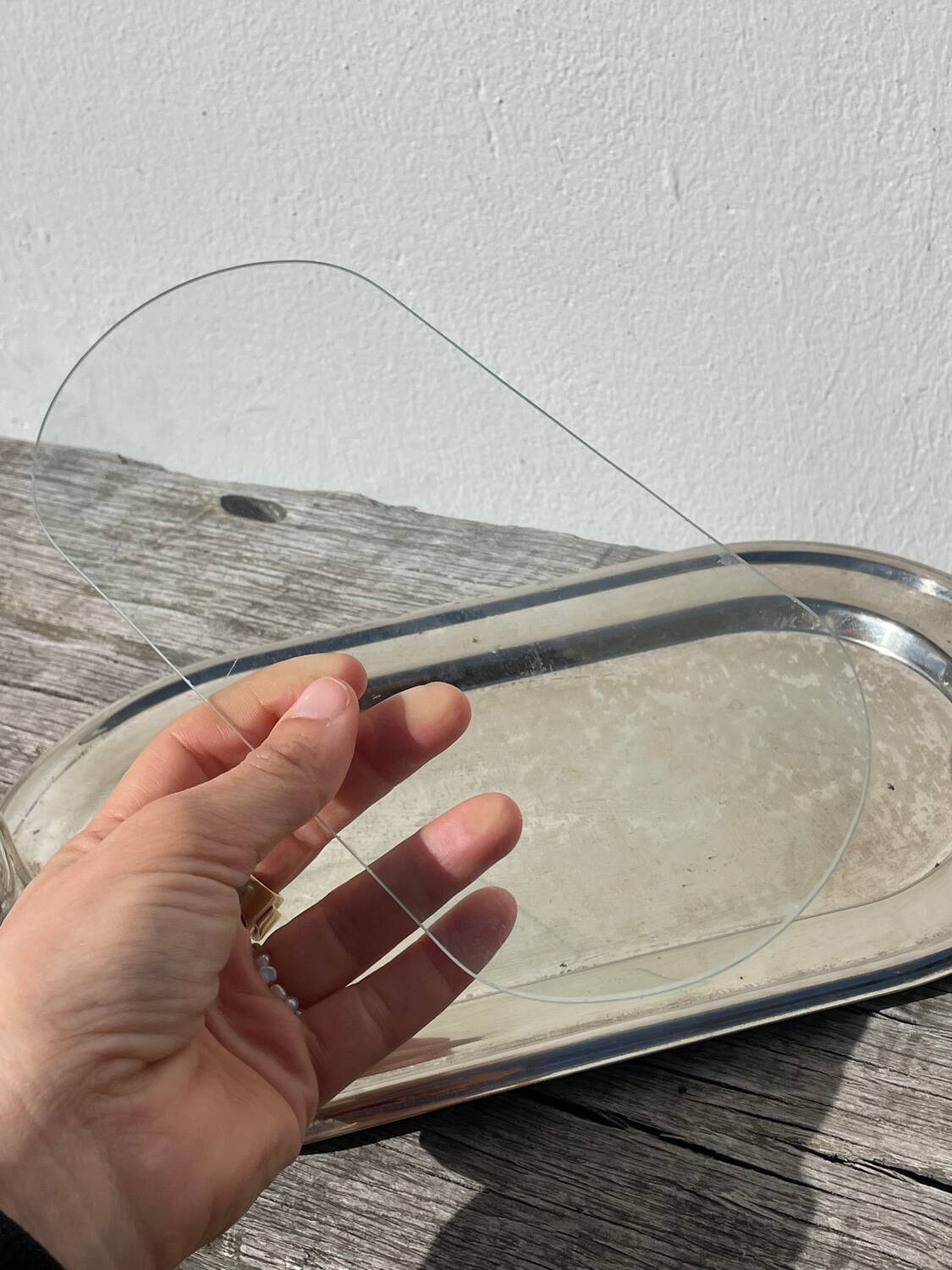 Silver-plated duck dish