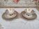 Head to head in porcelain Bavaria 6 pieces floral decoration and gilding
