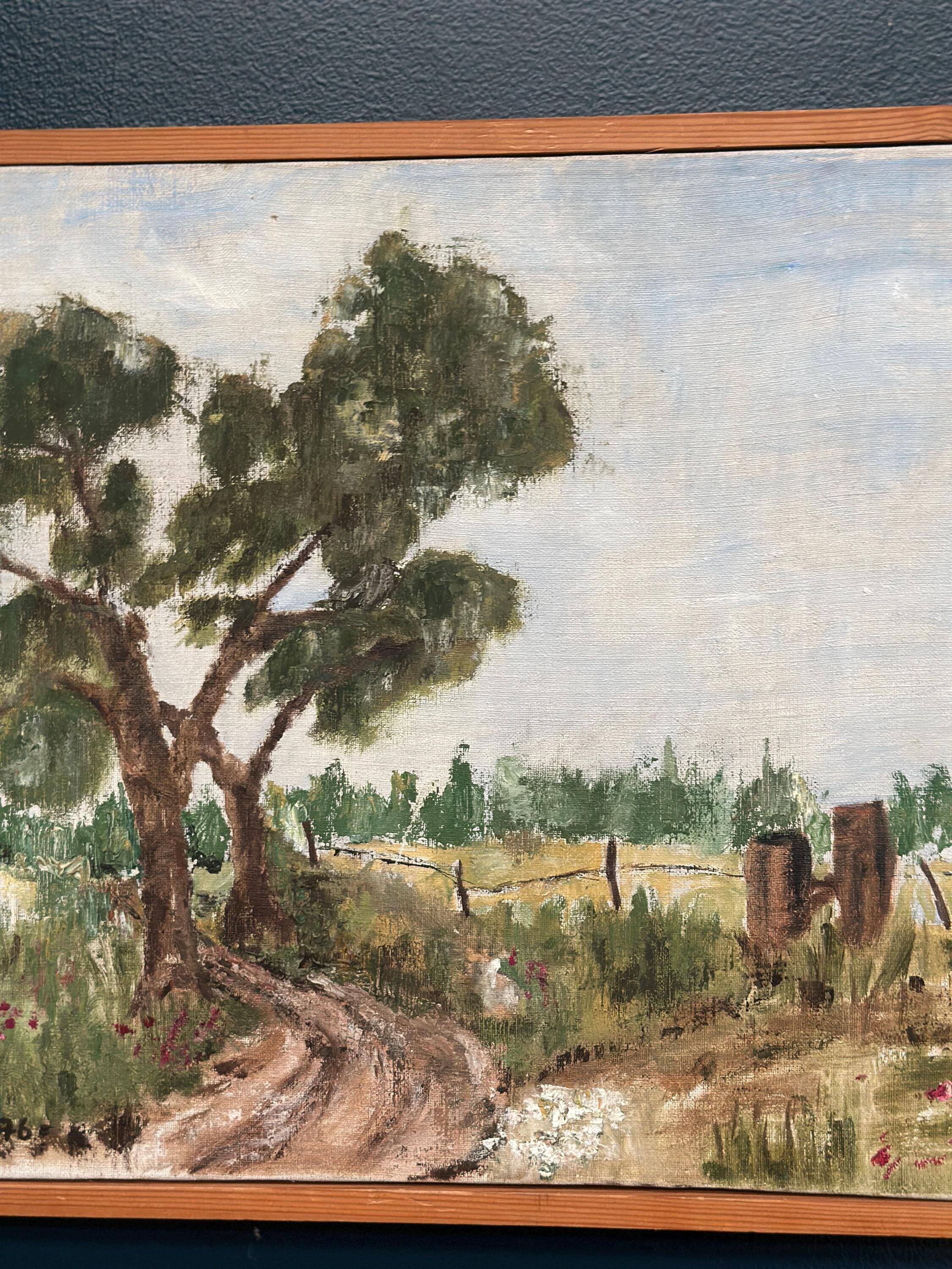 Original Swedish Oil on Canvas – “Rural Landscape” – Signed – Vintage