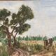 Original Swedish Oil on Canvas – “Rural Landscape” – Signed – Vintage