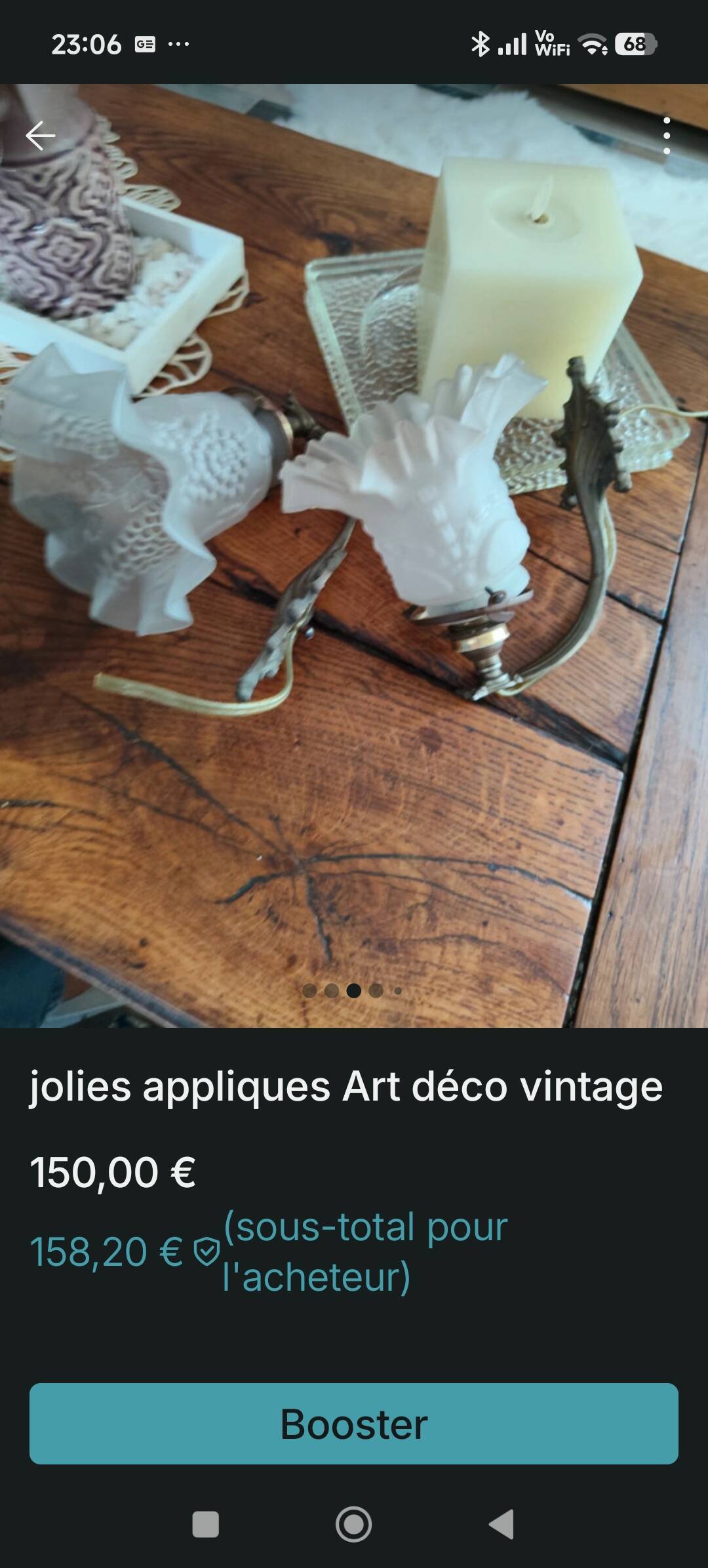 Appliques vintage tulipe