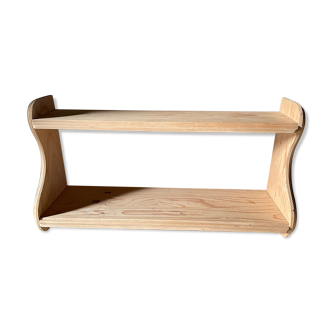 Vintage floor with double tops wood brut