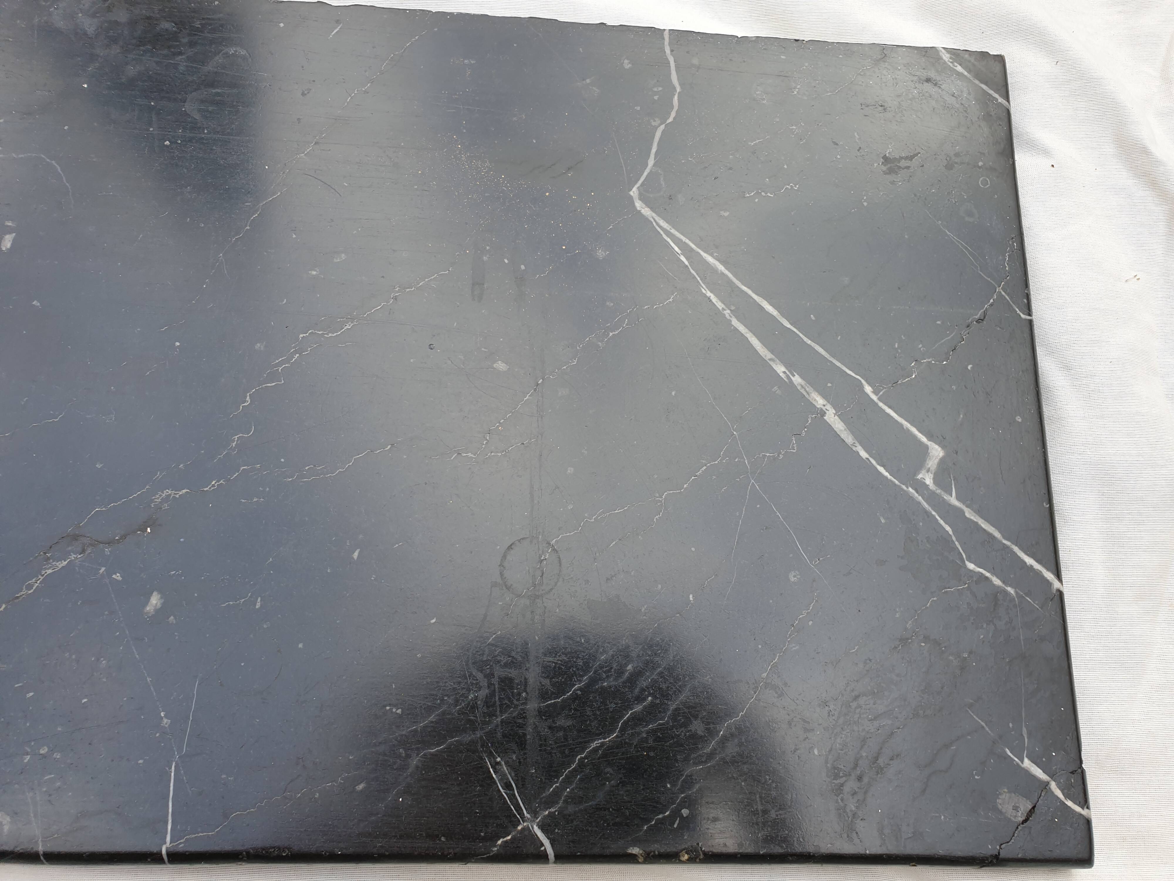 Black marble fireplace Napoleon III