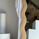 Zigzag rattan foot mirror H:182cm