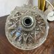 Retro pendant light, moulded glass suspension