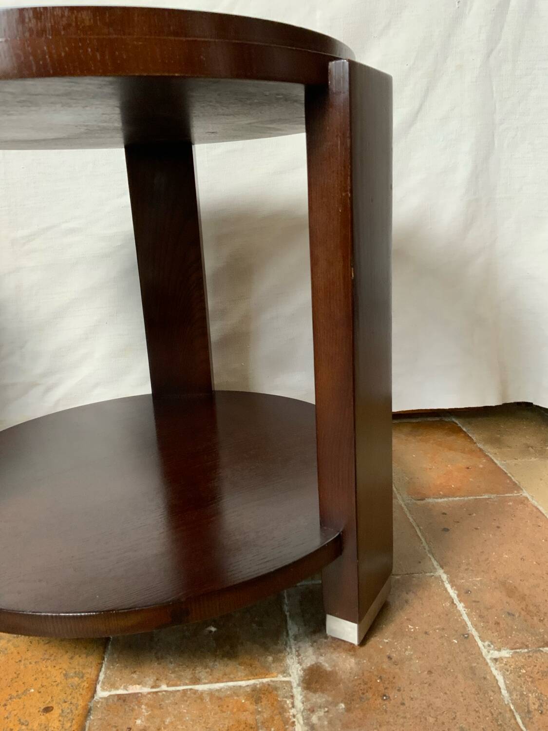 Pair of pedestal tables
