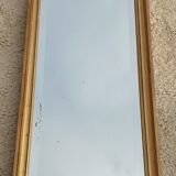 Beveled mirror gilded frame 140x42