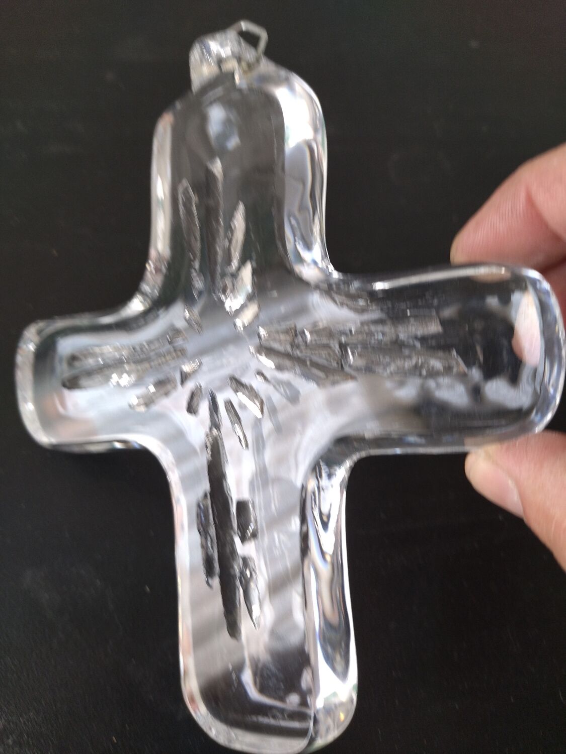 Daum France crusifix cristal