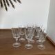Set of 8 mismatched Arques crystal glasses