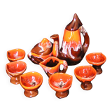 Coffee service fat lava Vallauris