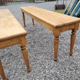 Paire de banc ancien en orme
