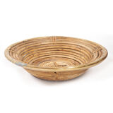 Dish in rush and brass