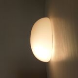 Vintage ceiling light in opaline from the 1960s.
