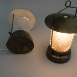 Ensemble de deux lampes de table, Tchécoslovaquie, années 1970