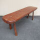Old solid wooden bench