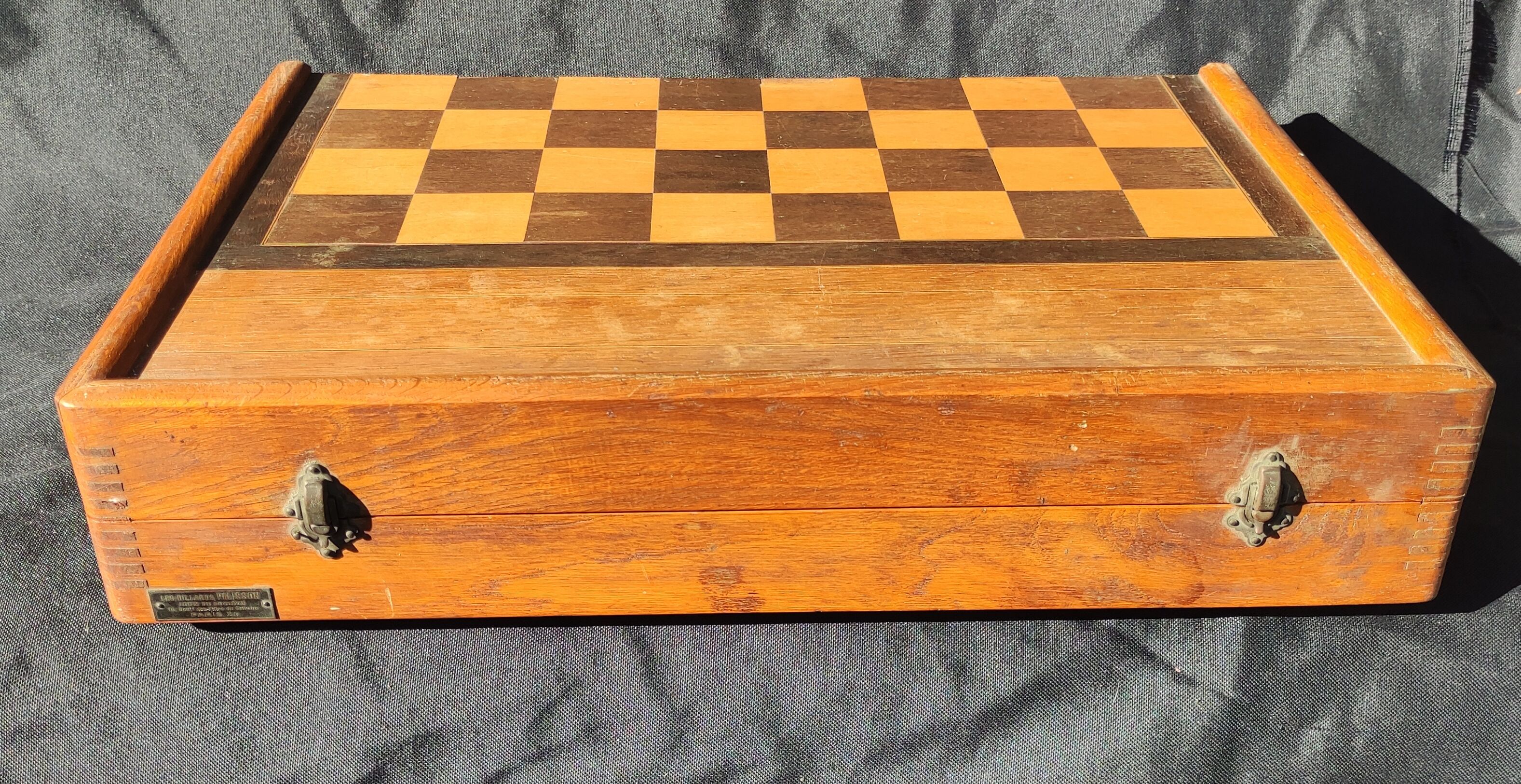 Old backgammon game
