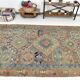 5x11 Green & Blue Tribal Turkish Vintage Kilim Rug 170x333Cm SK 35197