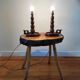 Pair of vintage brutalist lamps 1950/60