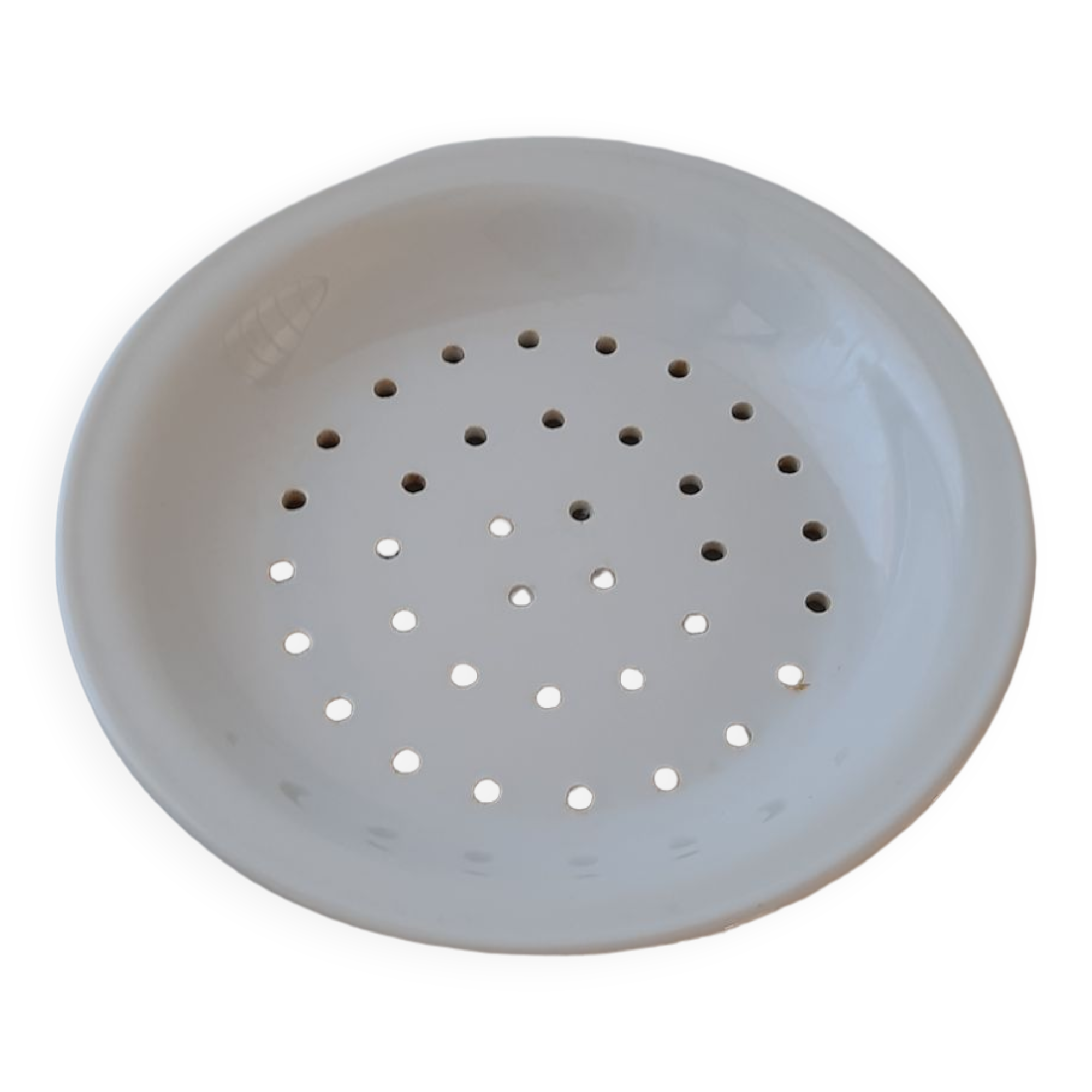White porcelain drainer dish Apilco