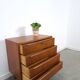Teak Deense ladekast met 4 lades vintage