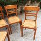 4 straw chairs