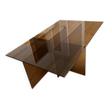 Glass coffee table